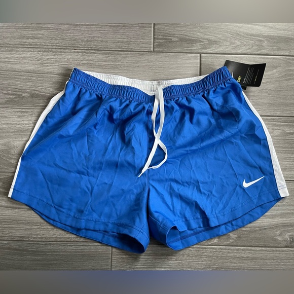 Women’s Nike Dri-Fit Work Out Shorts| Blue Athletic Shorts, Size Large, NWT••• - Picture 1 of 11
